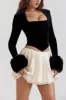 Basic Solid Velvet Long Sleeve Top sold by Micas