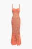 Lace Bustier Slip Mermaid Maxi Dress sold by Micas