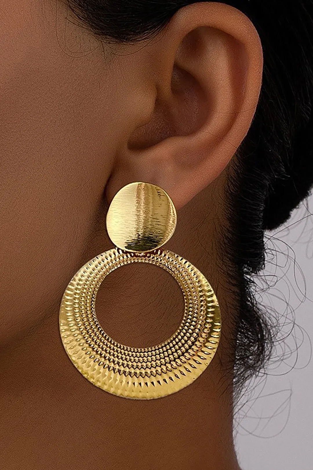Geometric Round Earrings sold by Micas