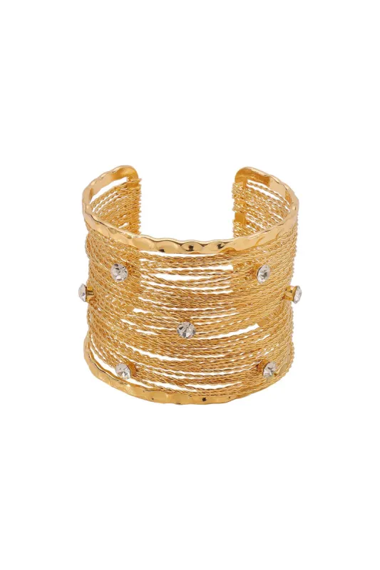 Metal Open Bracelet sold by Micas