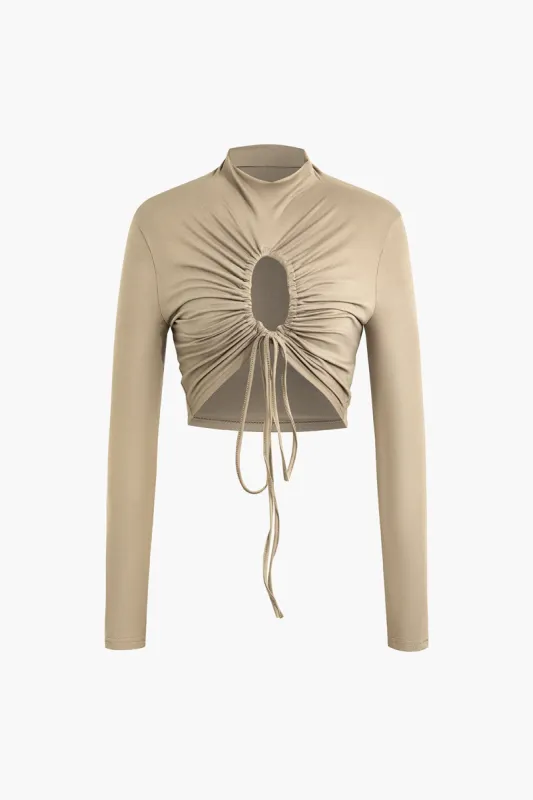 Solid Drawstring Short-Sleeve Shirt sold by Micas