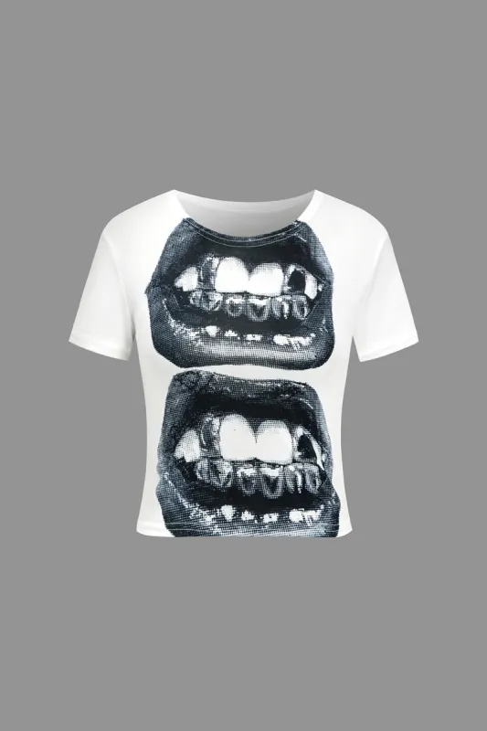 Kunstnerisk print-t-shirt sold by Micas
