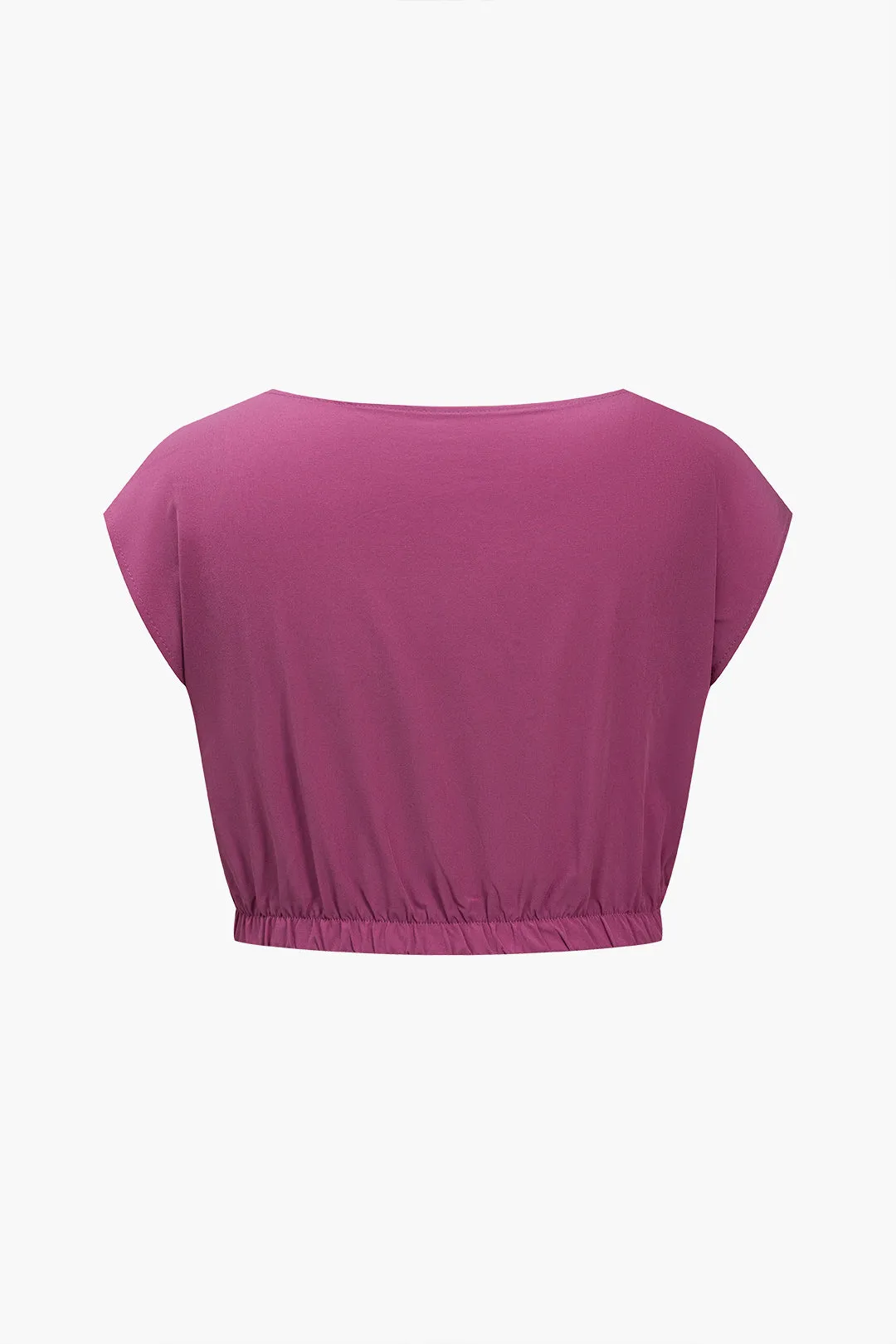 Plus Size Solid Pocket Ankel Split buksesæt sold by Micas product image thumbnail 4
