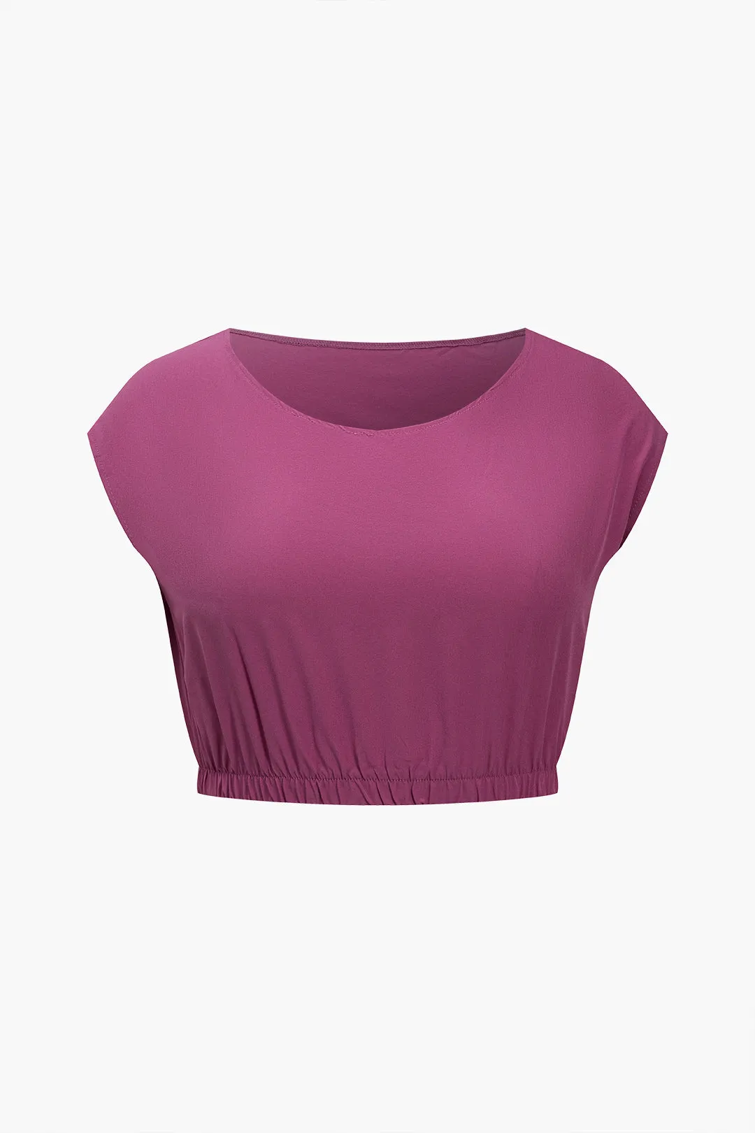 Plus Size Solid Pocket Ankel Split buksesæt sold by Micas product image thumbnail 2