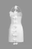 3D Floral Halter Mini Dress sold by Micas