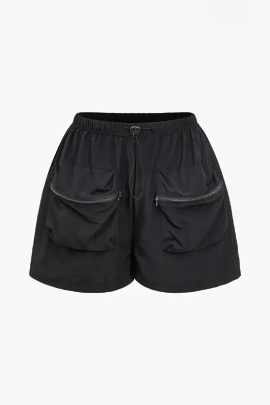 Solid lomme med lynlÄsshorts sold by Micas