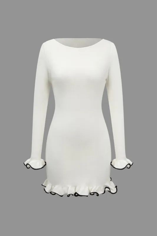 Solid strikket kammuslingskjole sold by Micas