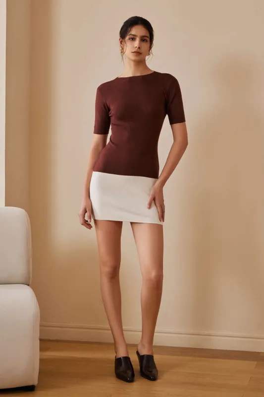 Color Block Knit Mini Dress sold by Micas