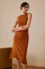 Solid Knit Slit Asymmetrical Dress sold by Micas