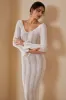 Solid Cut Out Backless Maxi Dress sold by Micas