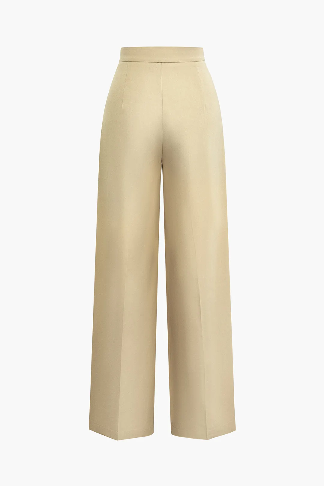 Solid Ruched Wide Leg Trousers sold by Micas product image thumbnail 3