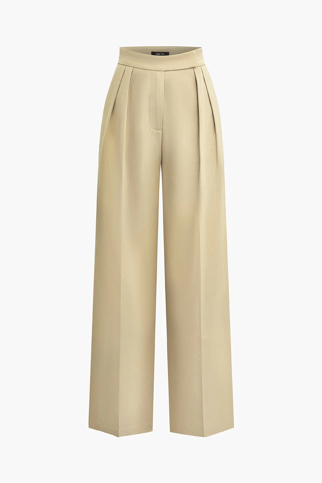 Solid Ruched Wide Leg Trousers sold by Micas product image thumbnail 2