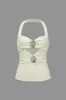 Solid udskåret shell cami top sold by Micas