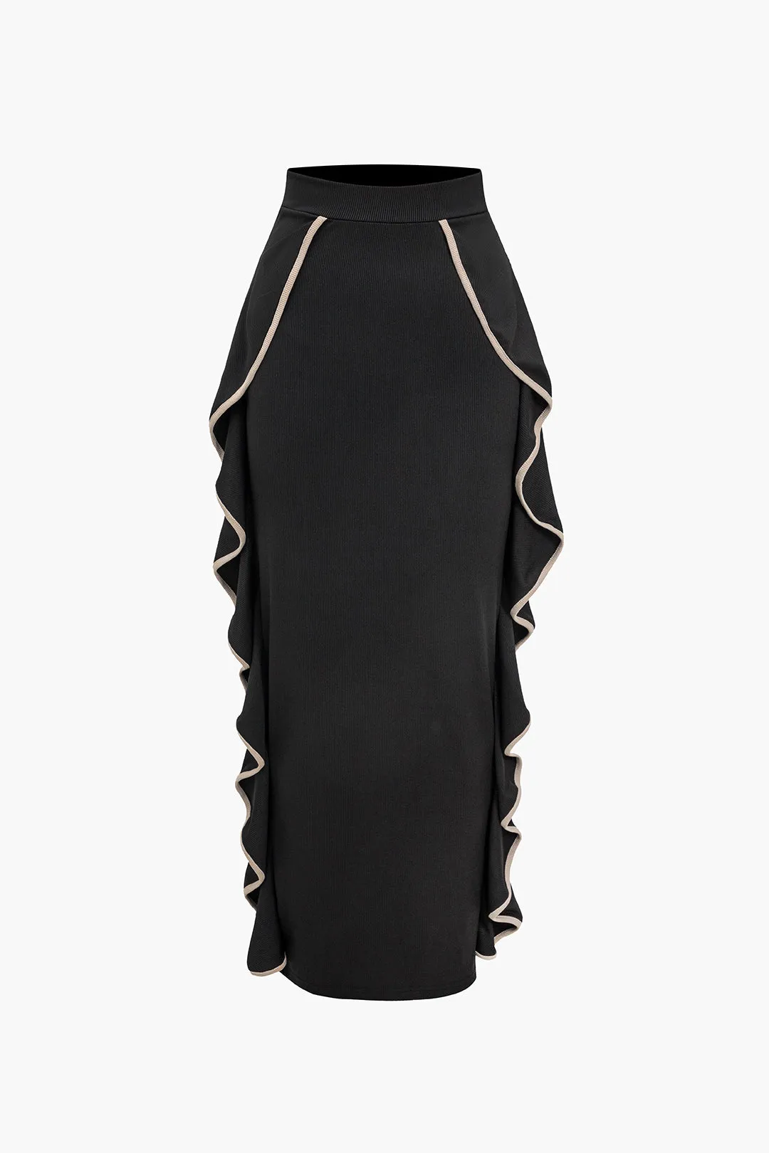 Kontrastbindende afgrøde cami top og nederdel sæt sold by Micas product image thumbnail 3