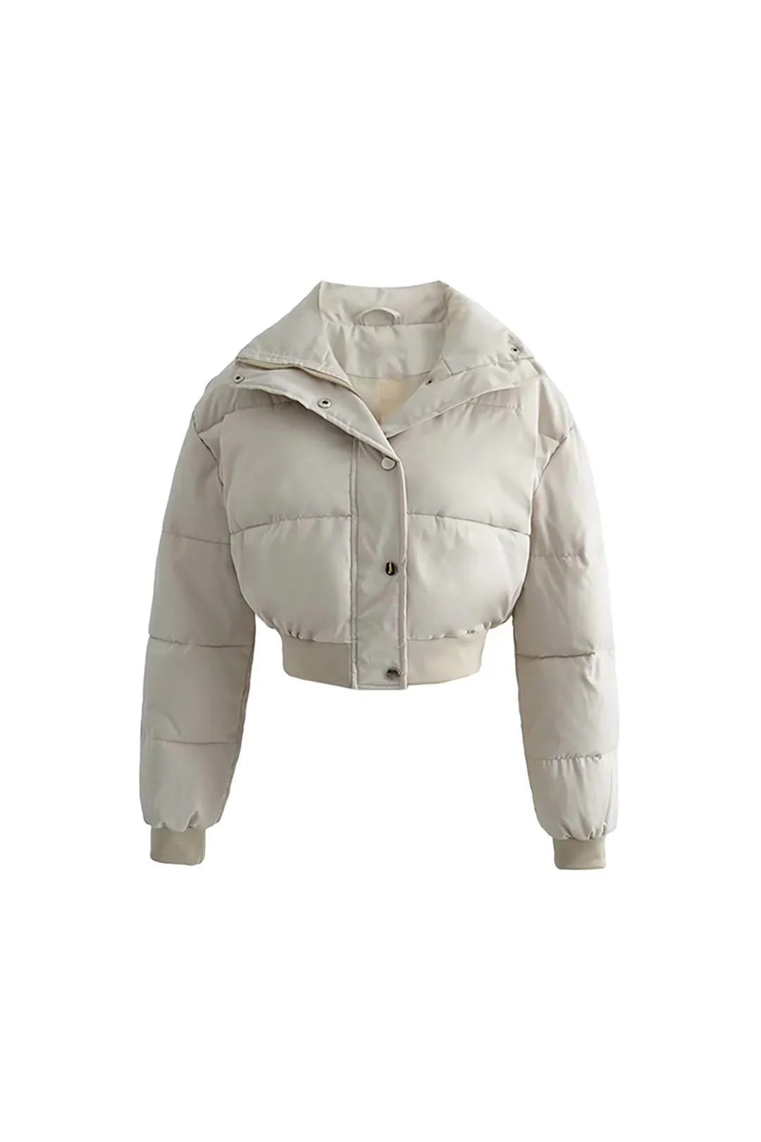 Solid knap lynlås puffer overtøj sold by Micas product image thumbnail 2