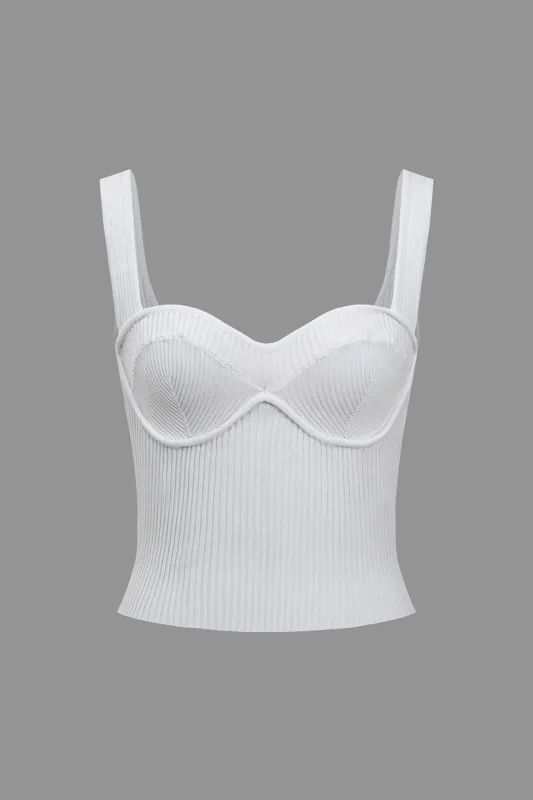 Basic solid strik tanktop sold by Micas