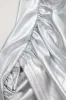 Solid Faux Leather Crossed Skirt sold by Micas