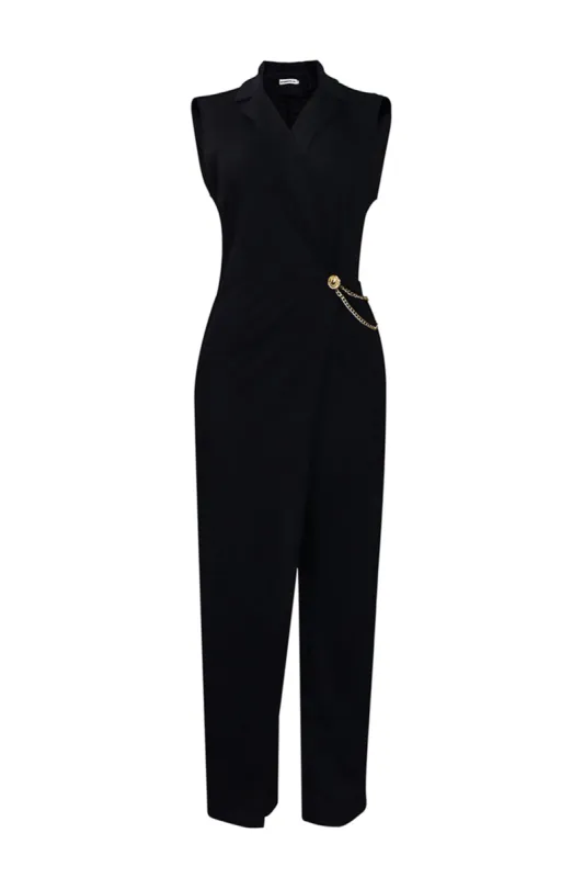 Plus størrelse kæde elegant ærmeløs jumpsuit sold by Micas
