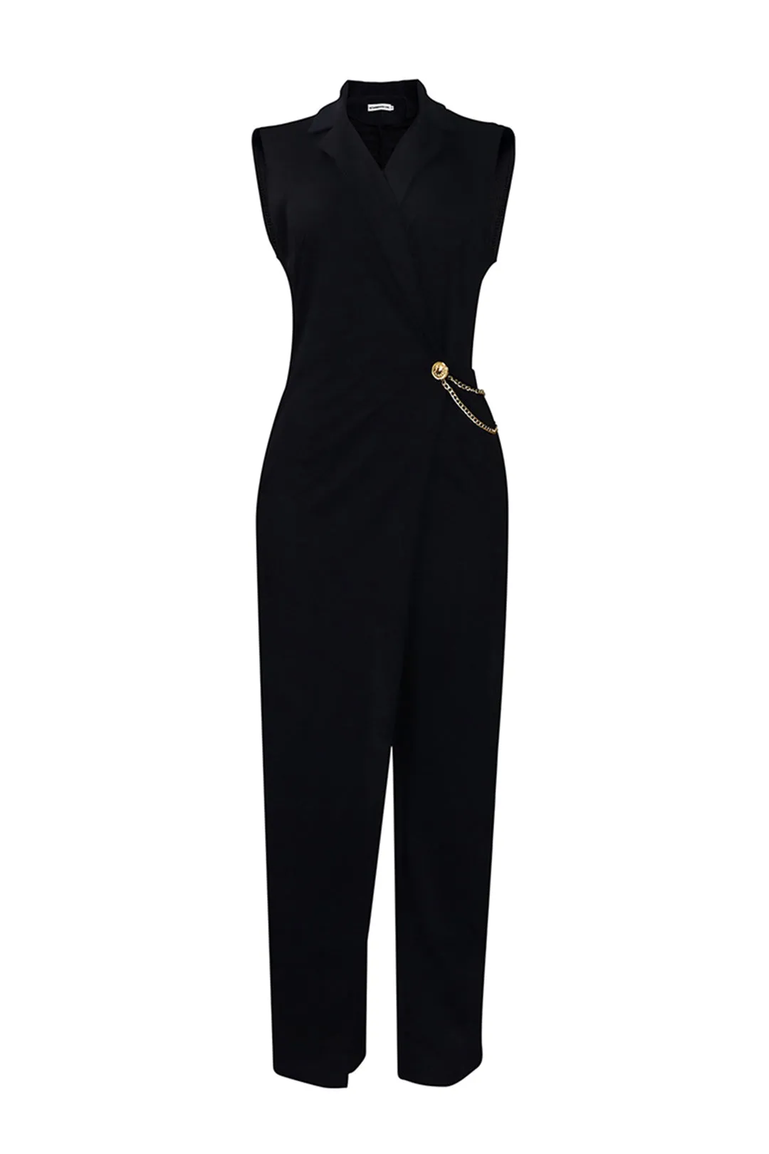 Plus størrelse kæde elegant ærmeløs jumpsuit sold by Micas