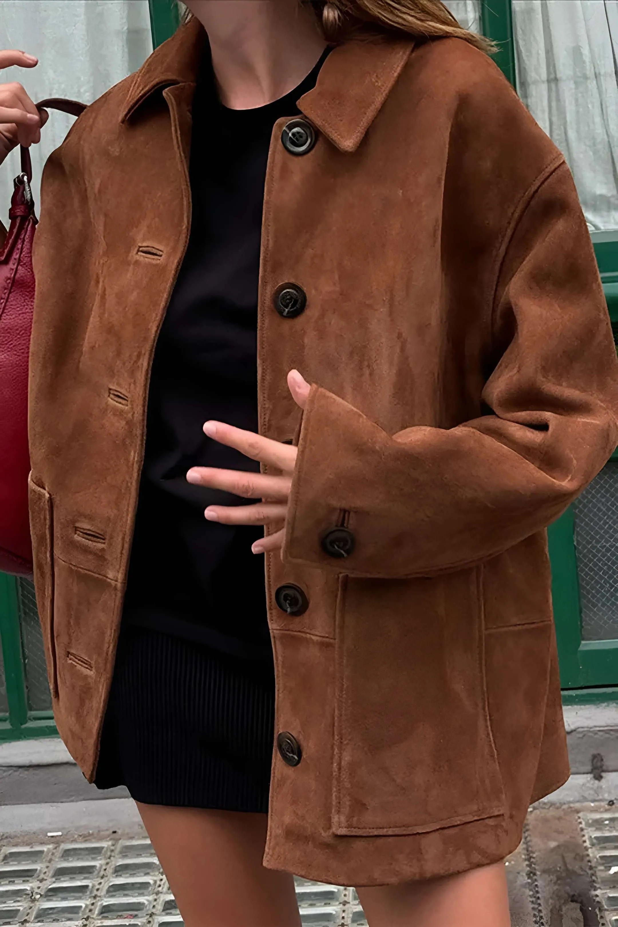 Lommejakke med retrotryk sold by Micas