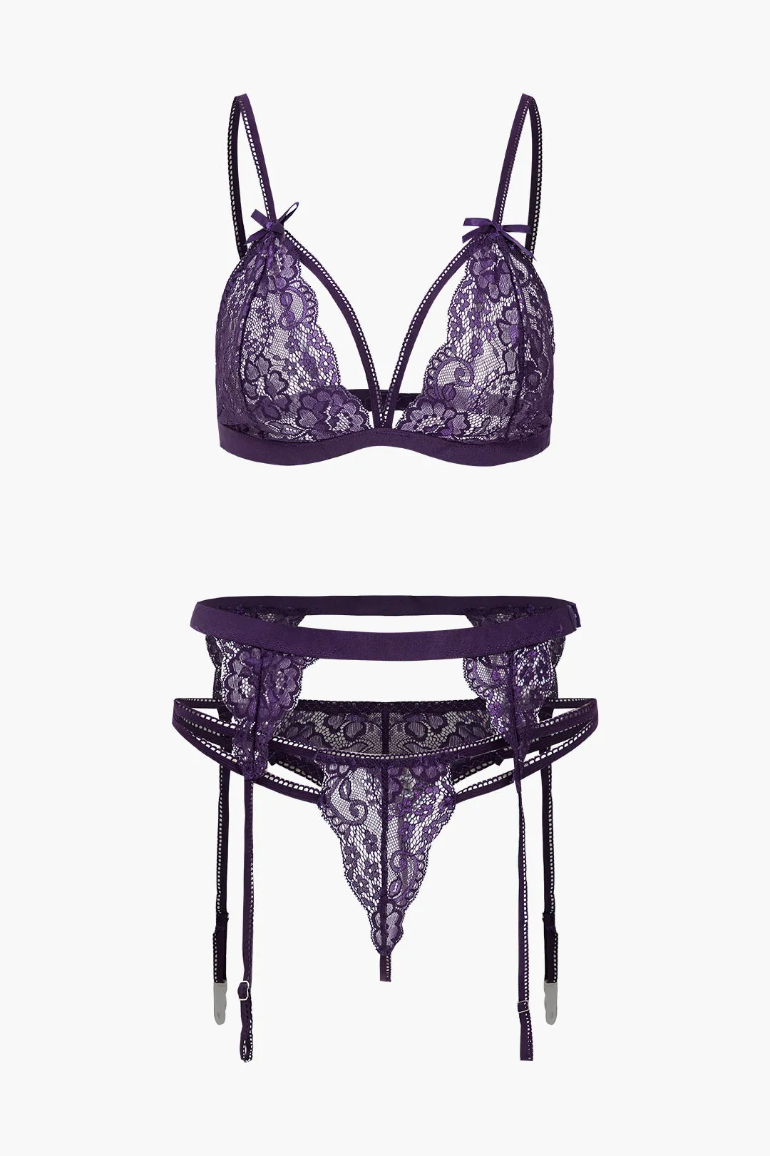 Grundlæggende solid blonder lingeri strømpebånd sold by Micas