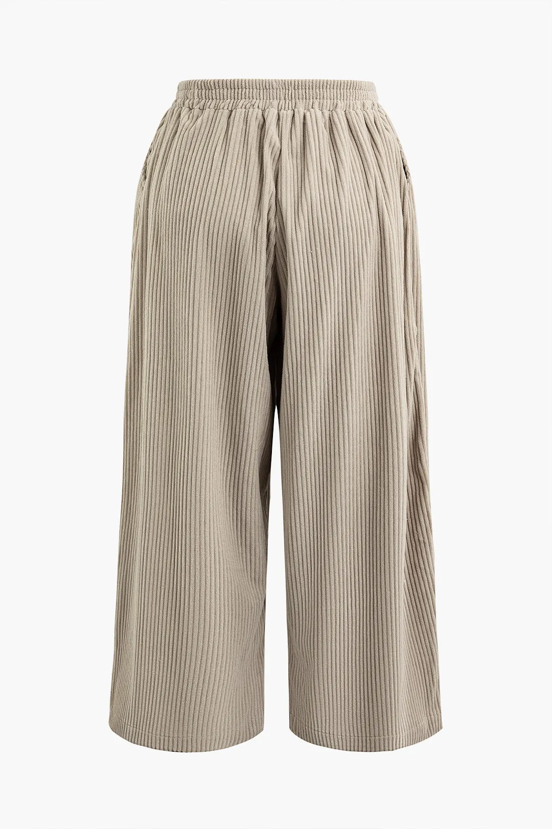 Plus Size Solid Comfort Wide Leg Trousers sold by Micas product image thumbnail 2