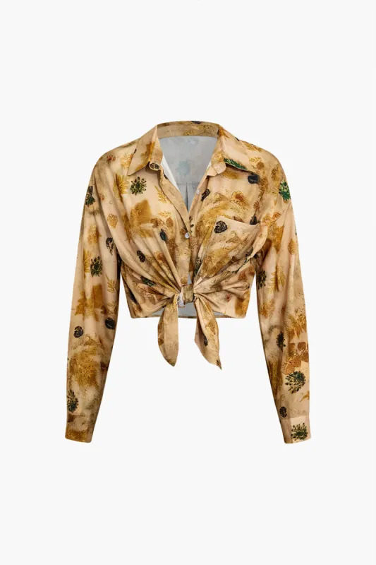 Tie Dye langærmet skjorte sold by Micas