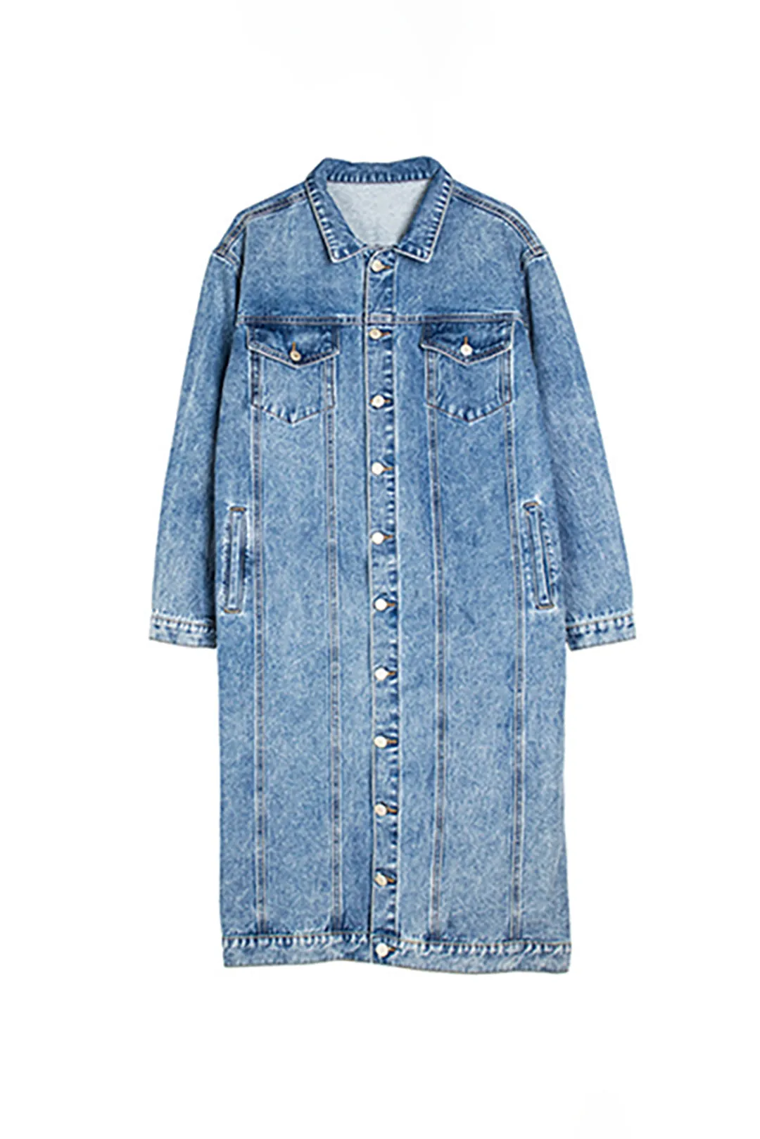 Solid Button Pocket Denim Outerwear sold by Micas product image thumbnail 4