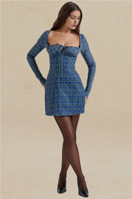 Retro Plaid Mini Dress sold by Micas
