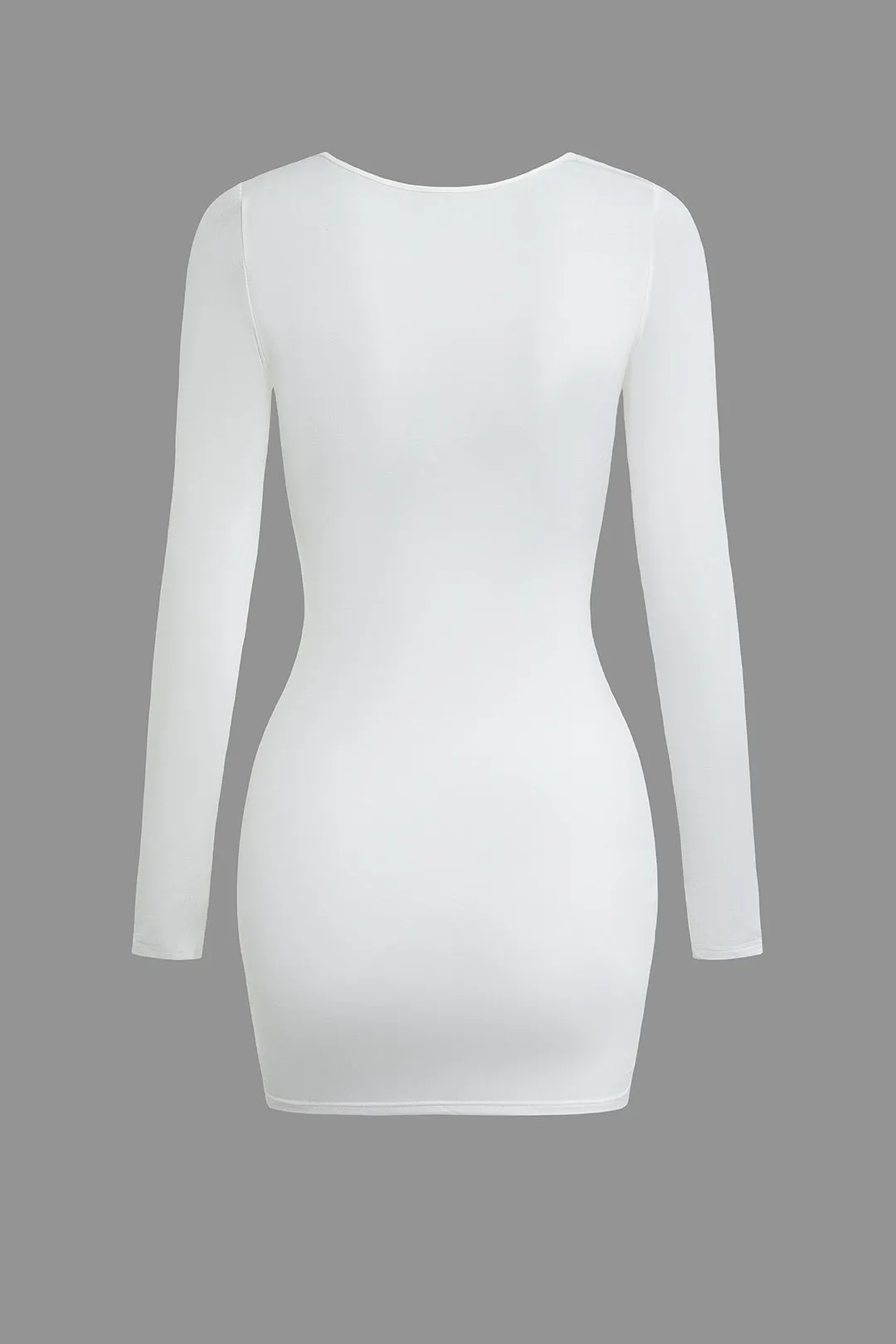 Solid rynket minikjole med snoretræk sold by Micas product image thumbnail 3