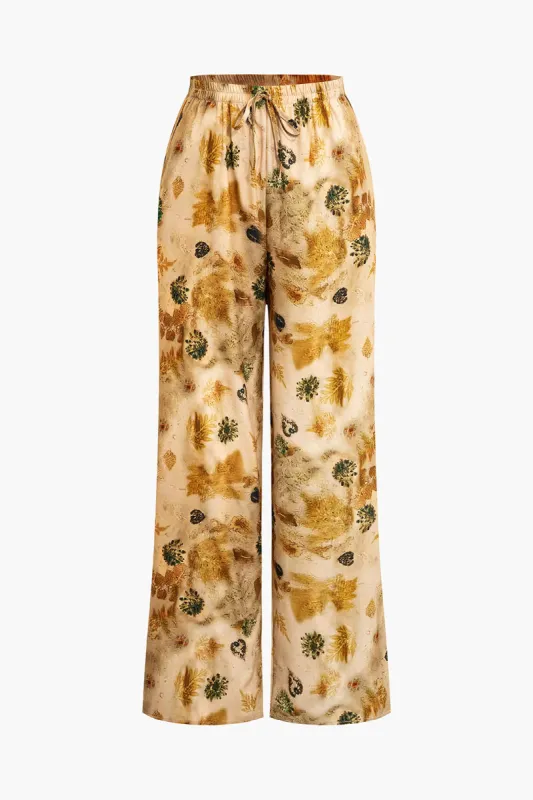 Tie Dye Print Tie frontbukser sold by Micas