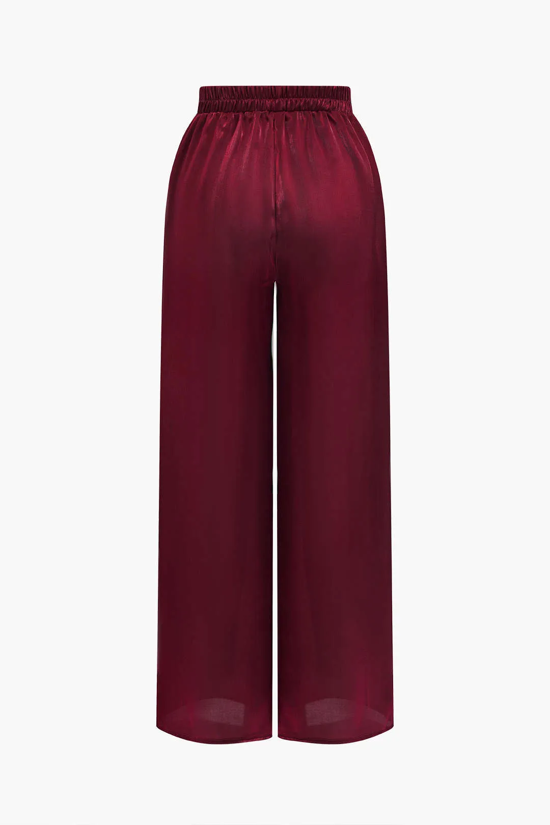 Solid asymmetrisk skjorte og buksesæt sold by Micas product image thumbnail 5