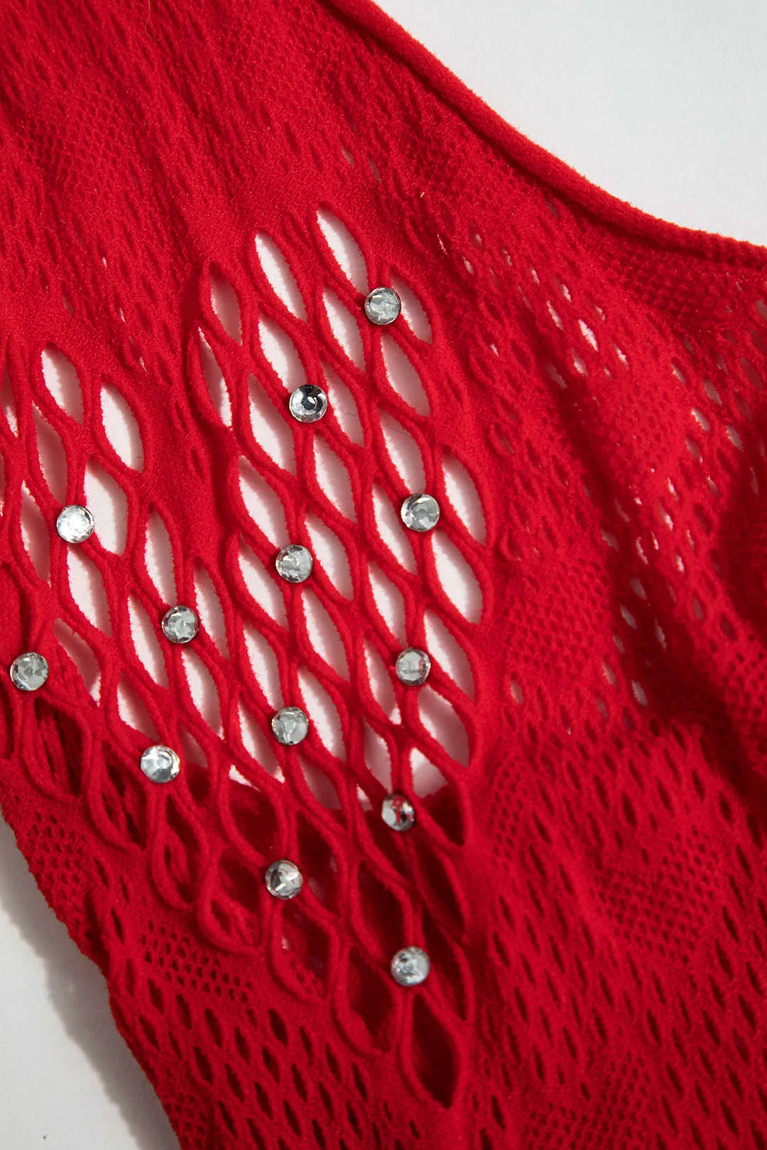 Solid mesh udskåret ren bodysuit sold by Micas product image thumbnail 3