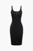 Solid knap slip maxi kjole sold by Micas