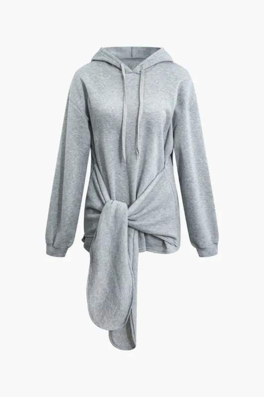 Solid slips foran hættetrøje sold by Micas