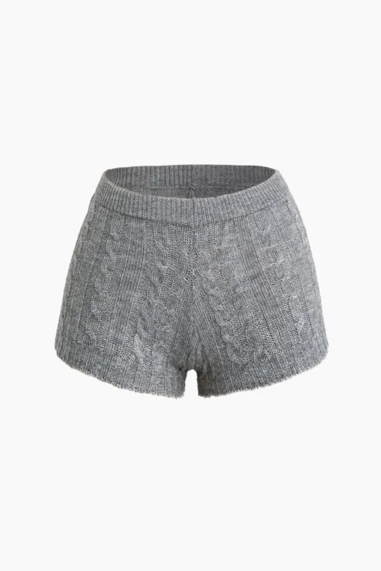 Solid Sweater Shorts sold by Micas
