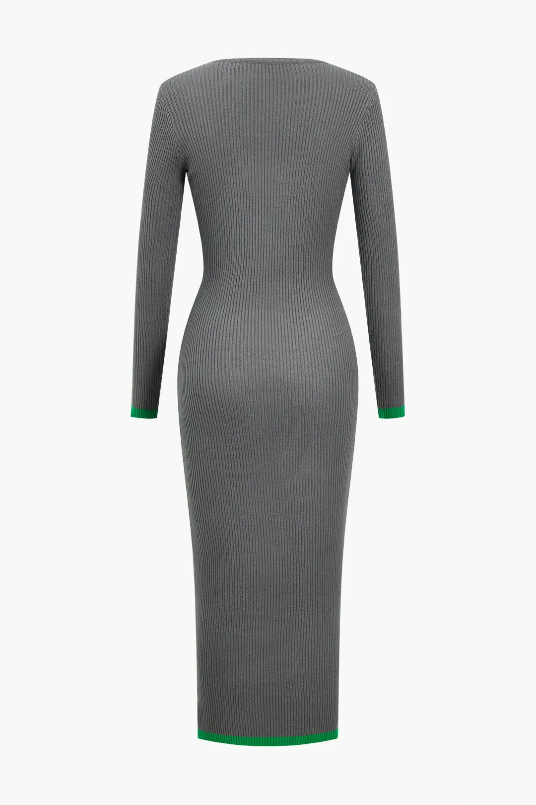 Kontrast udskåret strikkjole sold by Micas product image thumbnail 3