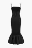 Solid Tie Back Slip Mermaid Sweater Dress sold by Micas