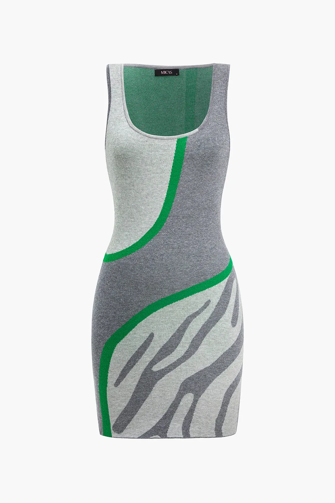 Color Block Zebra Sweater Dress sold by Micas product image thumbnail 2