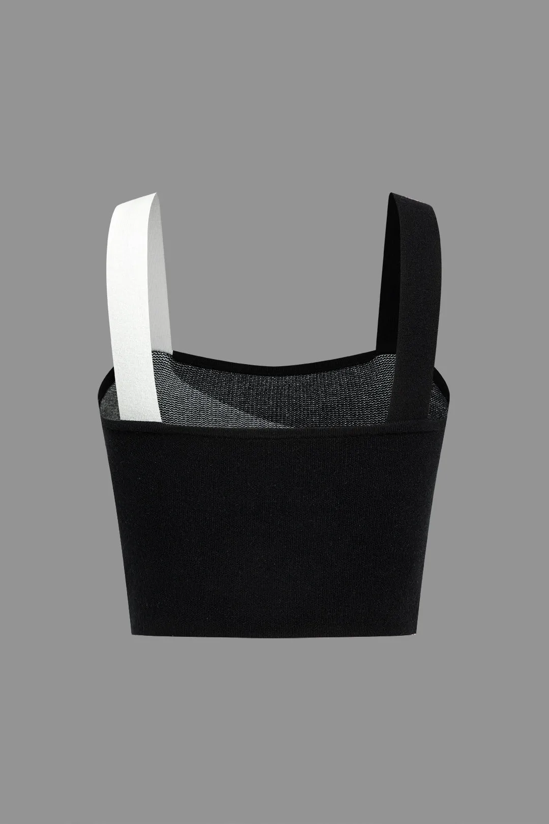 Basic Zebra Print Strik Cami Top Og Nederdel Sæt sold by Micas product image thumbnail 5