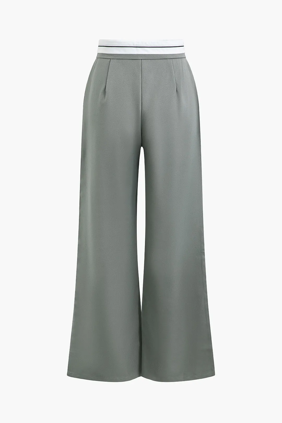 Color Block Wide Leg Trousers sold by Micas product image thumbnail 3