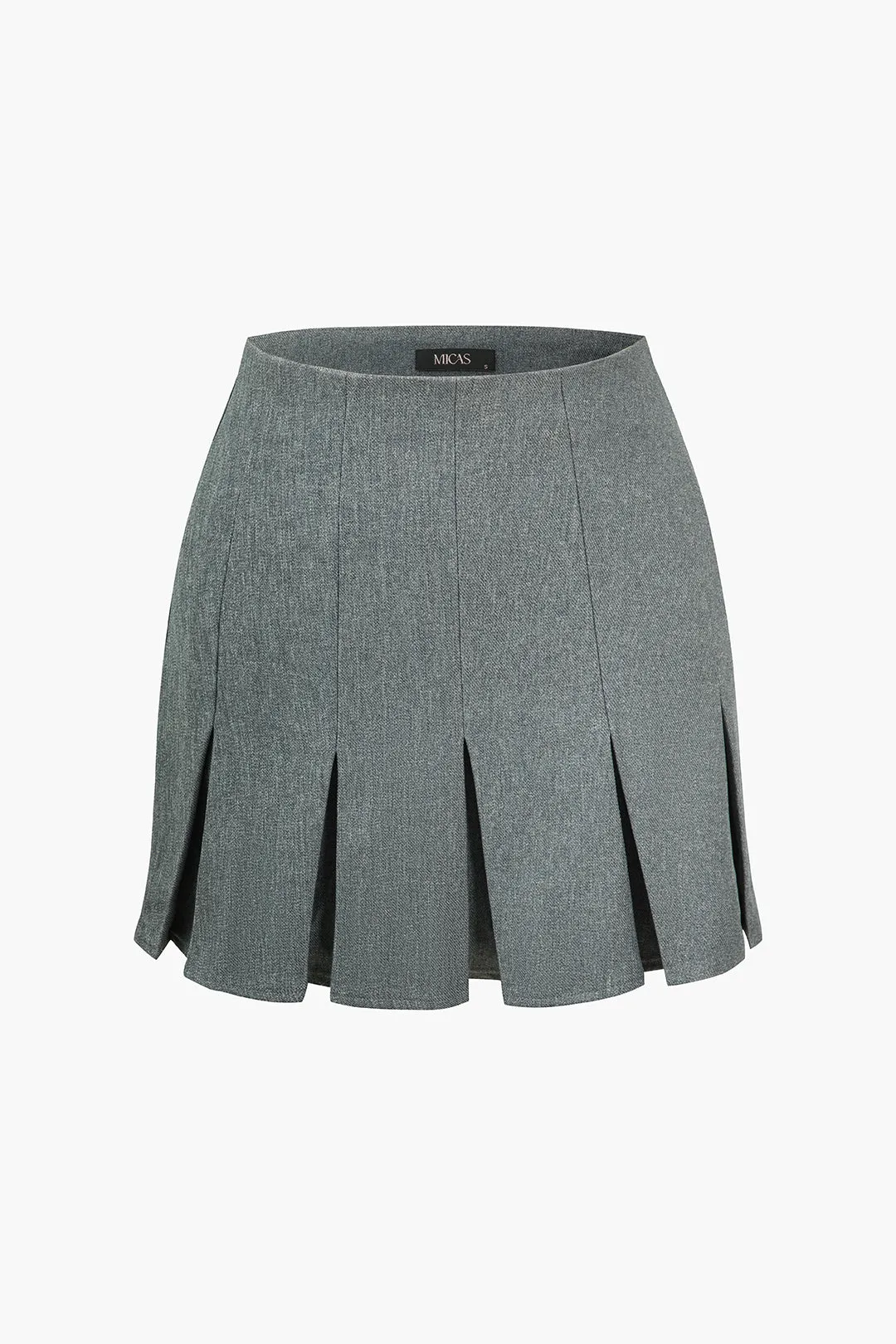 Solid Ruched Mini Skirt sold by Micas product image thumbnail 2