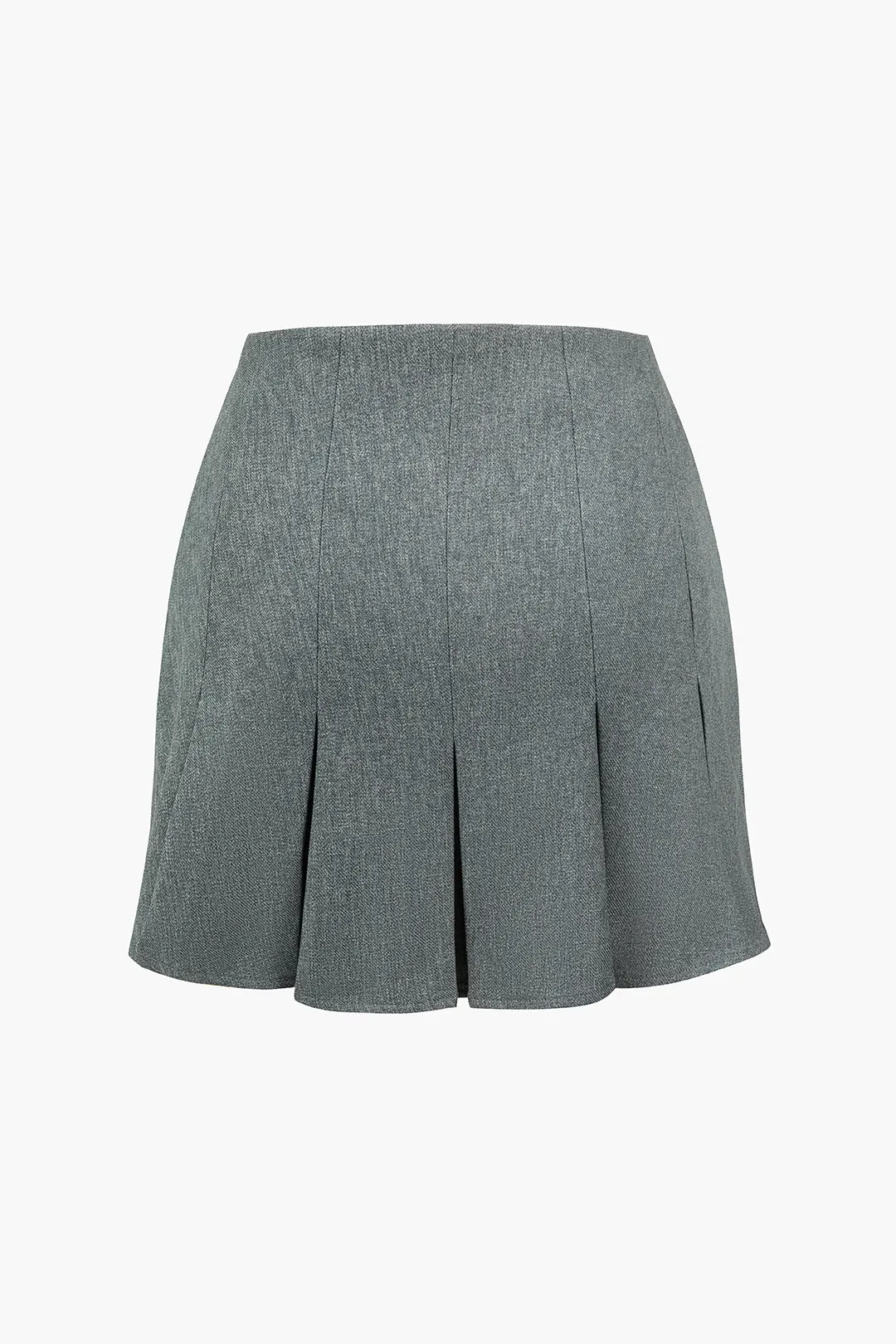 Solid Ruched Mini Skirt sold by Micas product image thumbnail 3