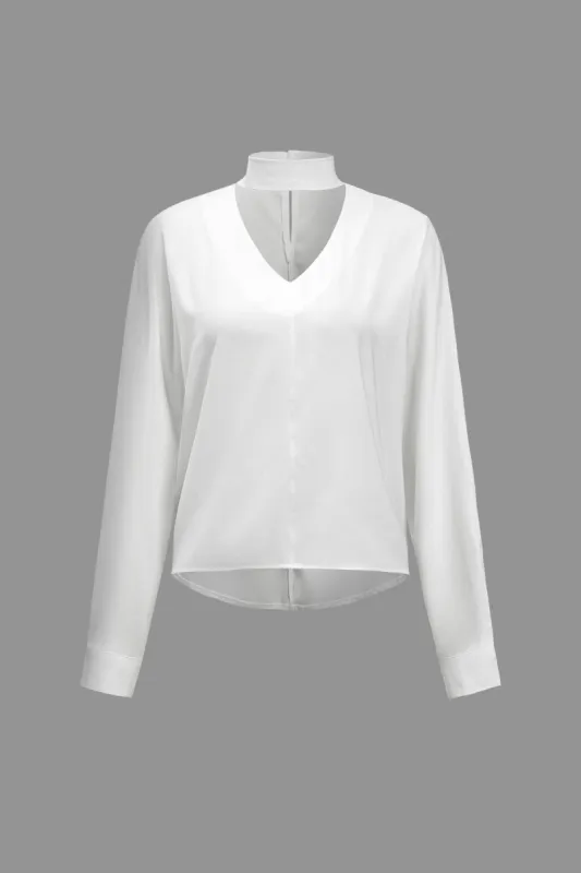 Basic Solid Long-Sleeve Shirt sold by Micas