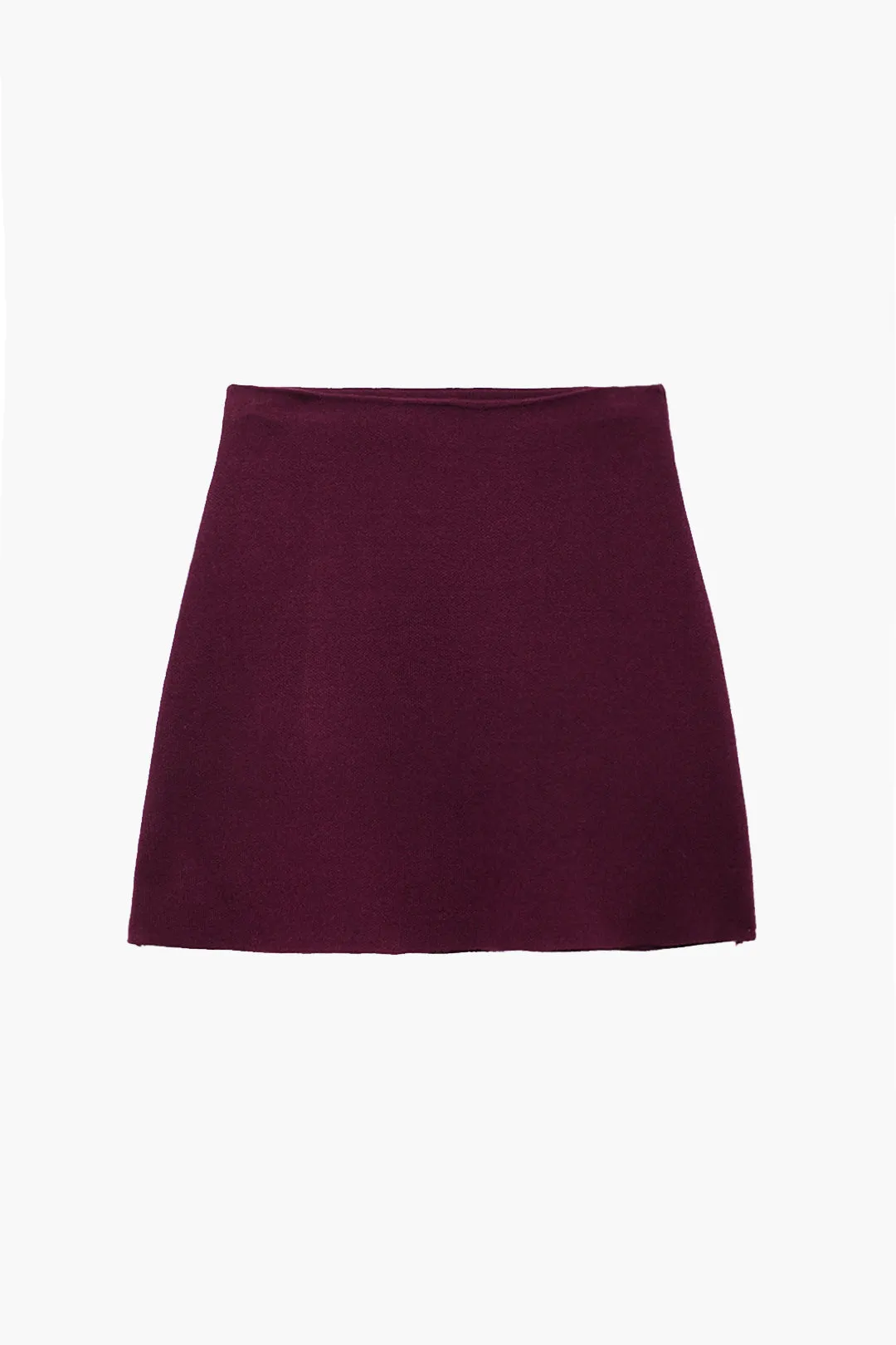 Basic Solid Knit Mini Skirt sold by Micas product image thumbnail 3