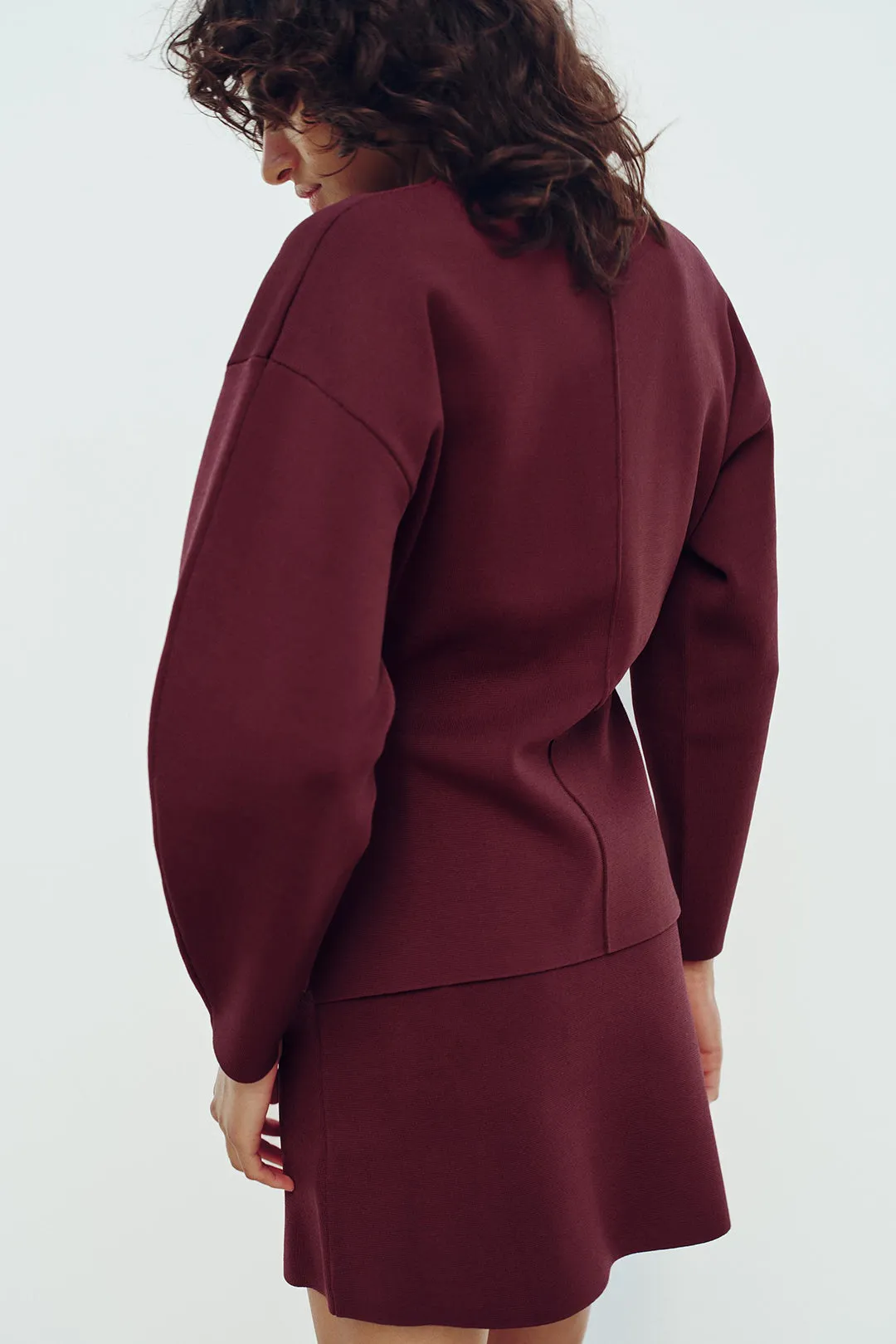 Basic Solid Knit V-Neck Long Sleeve Cardigan sold by Micas product image thumbnail 2