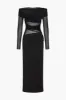 Solid Sheer Off-Shoulder Maxi Dress sold by Micas