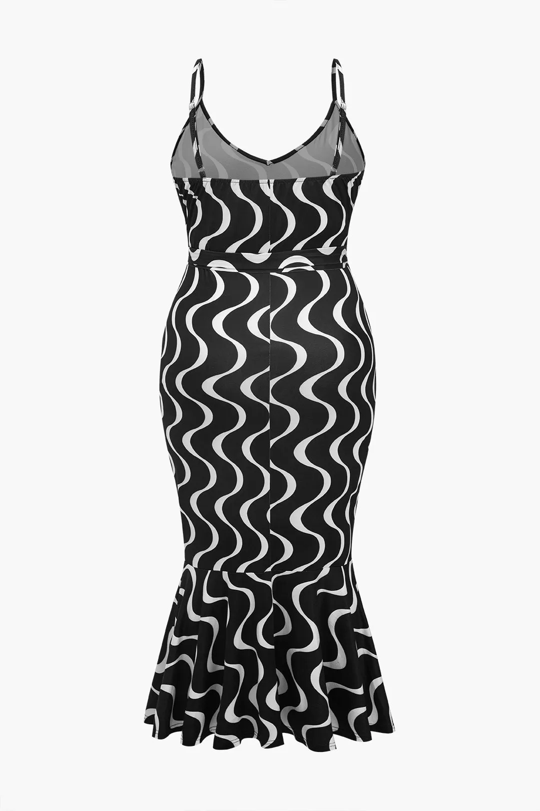 Plus Size Contrast Slip Midi Dress sold by Micas product image thumbnail 2