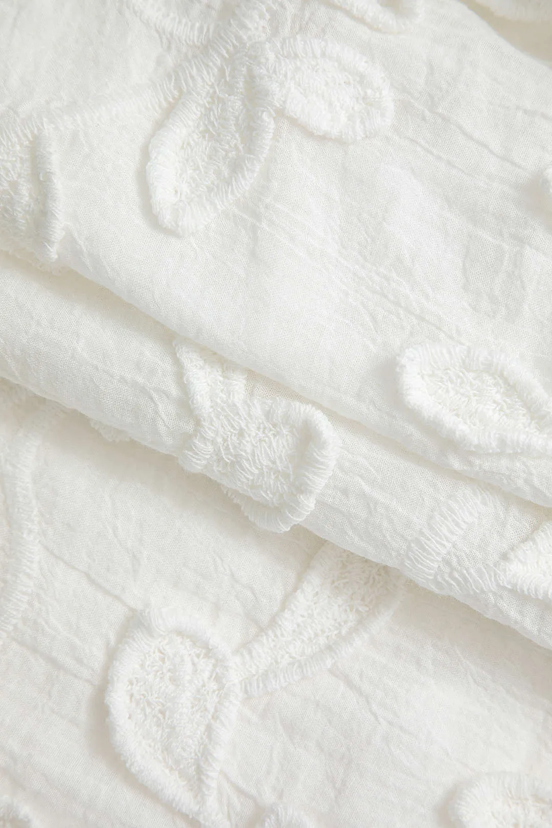 Solid Jacquard Wide Leg Trousers sold by Micas product image thumbnail 4