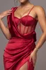 Corset Slit Asymmetrical Maxi Dress sold by Micas